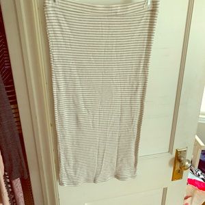 Striped pencil skirt